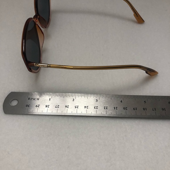 DIOR Christian Dior Cat-Eye Oversized Orange Transparent Sunglasses (NWT) - Picture 10 of 12